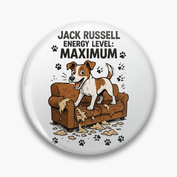 Item preview, Jack Russell Energy Level Maximum Chaos Dog designed and sold by Pineapple-Tree.