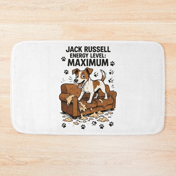 Item preview, Jack Russell Energy Level Maximum Chaos Dog designed and sold by Pineapple-Tree.