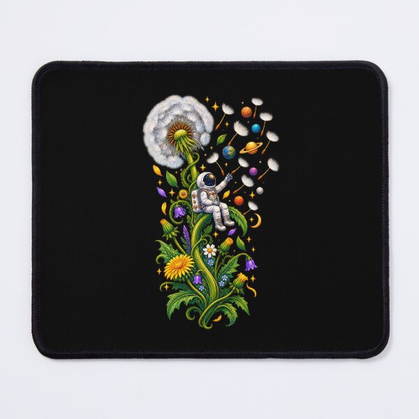 Item preview, Space Dandelion Astronaut – Cosmic Nature and Galaxy Fantasy Art designed and sold by MrDev.