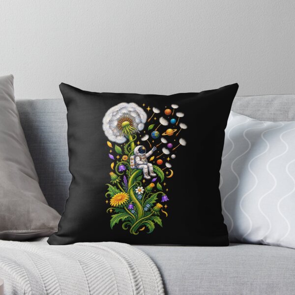 Item preview, Space Dandelion Astronaut – Cosmic Nature and Galaxy Fantasy Art designed and sold by MrDev.