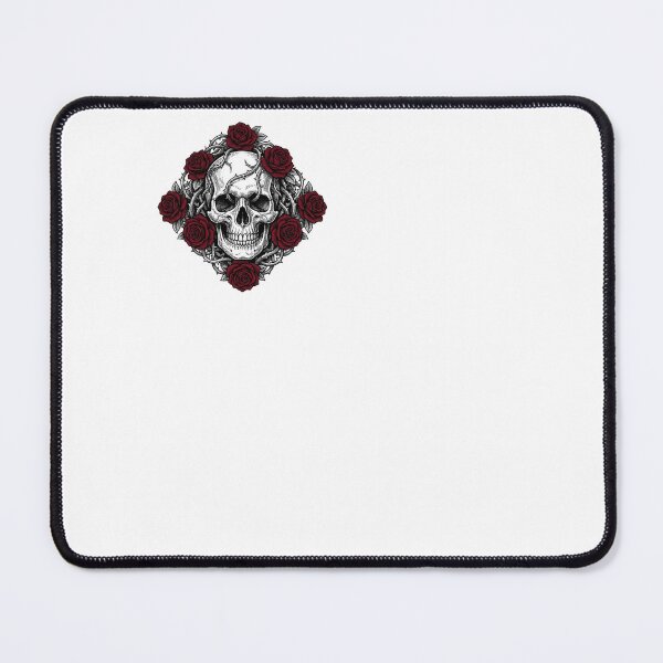 Item preview, Gothic Skull And Roses Etching Design designed and sold by ehabm15.
