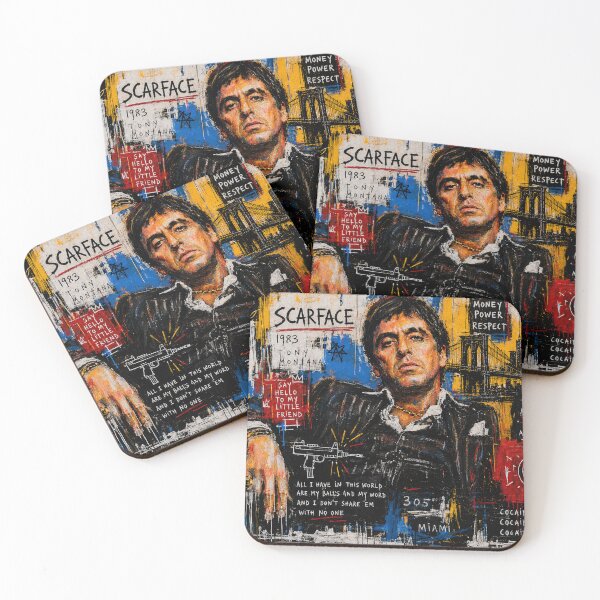 Item preview, [08/28/26, 11:57:45 a. m.] Boreal: H [08/28/26, 11:59:44 a. m.] Boreal: Scarface – The World Is Yours Neo Pop Street Art designed and sold by Boreal Apparel.