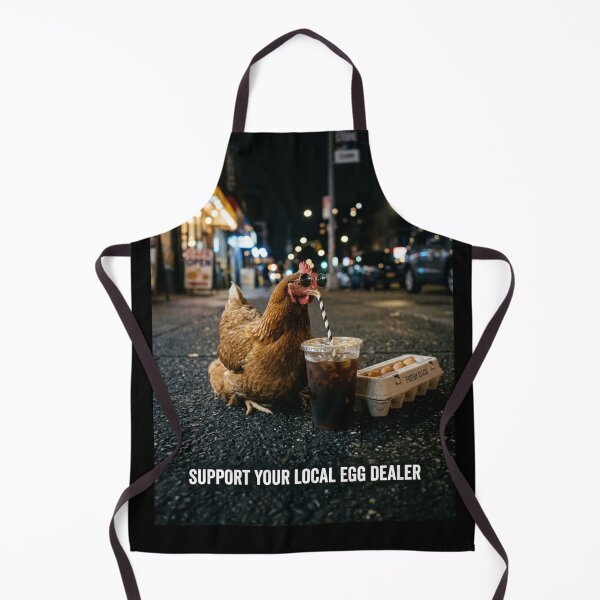 Item preview, Support Your Local Egg Dealer Funny Chicken Drinking Coffee designed and sold by w66aboo.