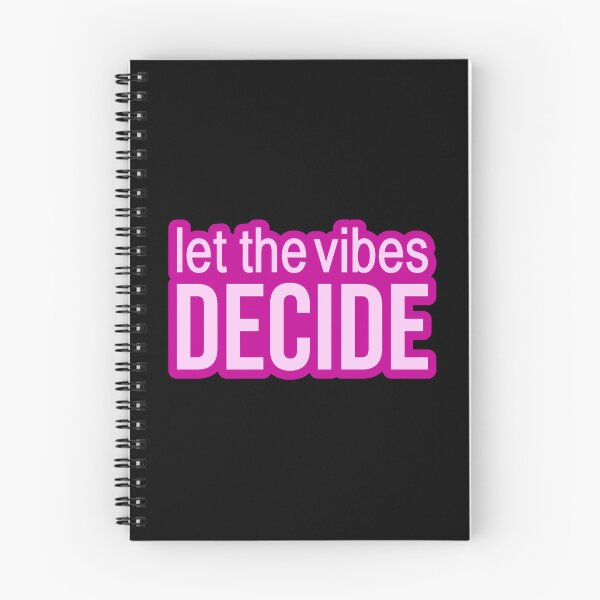 Item preview, Let the vibes decide. Pink Outline Quotes Typography  designed and sold by Memes N Lore .