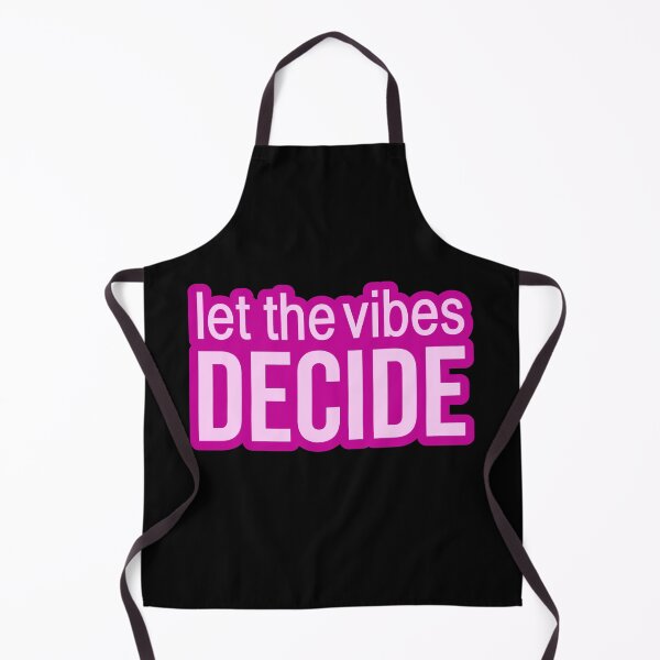 Item preview, Let the vibes decide. Pink Outline Quotes Typography designed and sold by Memes N Lore .