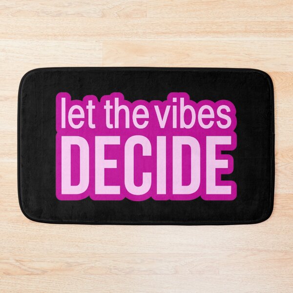 Item preview, Let the vibes decide. Pink Outline Quotes Typography  designed and sold by Memes N Lore .