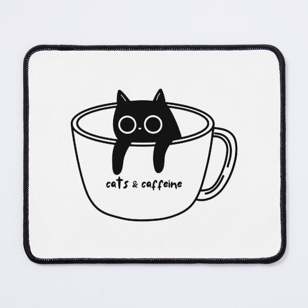 Item preview, Cats & Caffeine designed and sold by midnightwillow.