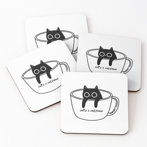 Item preview, Cats & Caffeine designed and sold by midnightwillow.