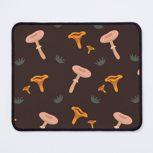 Item preview, Cute Wild Mushrooms Dark Seamless Pattern designed and sold by ElenMart.