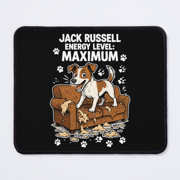 Item preview, Jack Russell Energy Level Maximum Chaos Dog designed and sold by Pineapple-Tree.