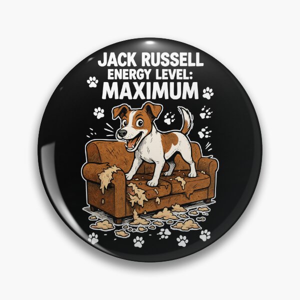 Item preview, Jack Russell Energy Level Maximum Chaos Dog designed and sold by Pineapple-Tree.