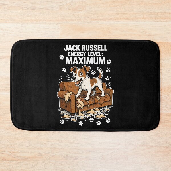 Item preview, Jack Russell Energy Level Maximum Chaos Dog designed and sold by Pineapple-Tree.