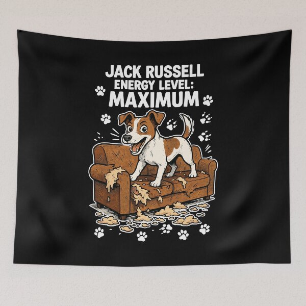 Item preview, Jack Russell Energy Level Maximum Chaos Dog designed and sold by Pineapple-Tree.