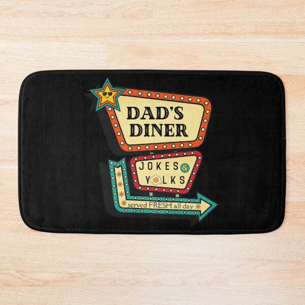Item preview, Retro Dad's Diner Jokes and Yolks Funny Neon Sign designed and sold by SunandShade.