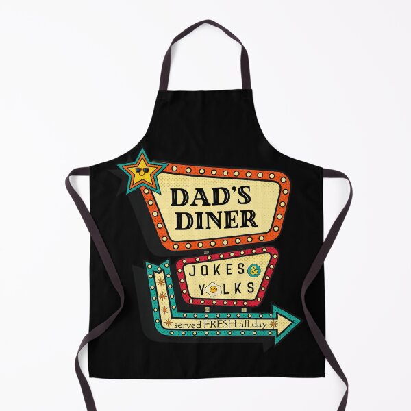 Item preview, Retro Dad's Diner Jokes and Yolks Funny Neon Sign designed and sold by SunandShade.
