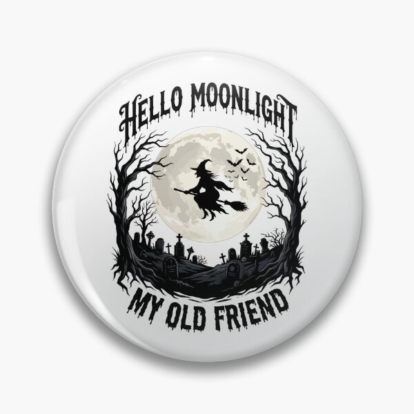 Item preview, Hello Moonlight My Old Friend - Flying Witch Halloween designed and sold by Steele-Art.