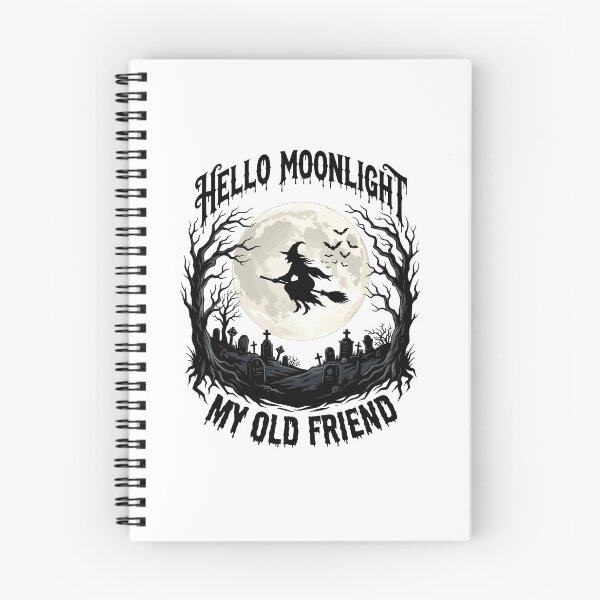 Item preview, Hello Moonlight My Old Friend - Flying Witch Halloween designed and sold by Steele-Art.