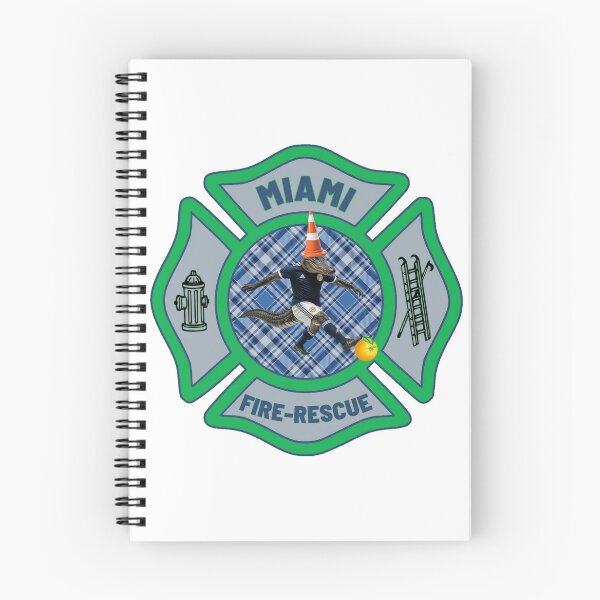 Item preview, MIAMI FIRE-RESCUE - Tartan Army Traffic Cone Alligator Maltese Cross designed and sold by FireEMSDesigns.