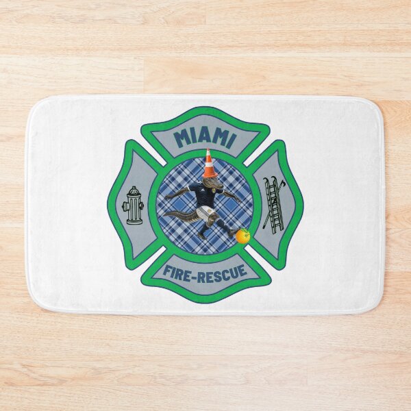 Item preview, MIAMI FIRE-RESCUE - Tartan Army Traffic Cone Alligator Maltese Cross designed and sold by FireEMSDesigns.