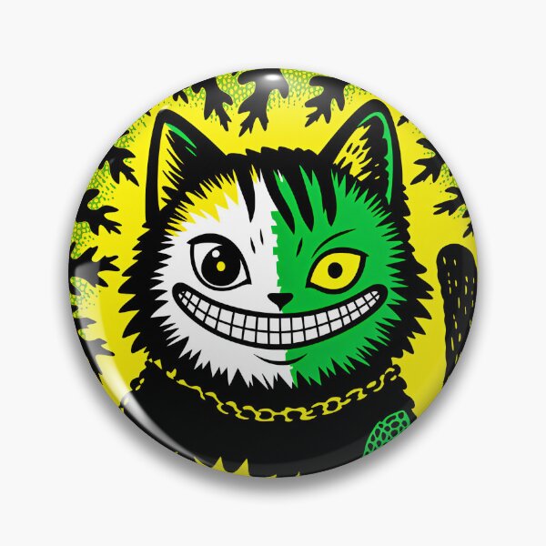 Item preview, Creepy Smiling Cat with a Wide Grin designed and sold by QQQueen.