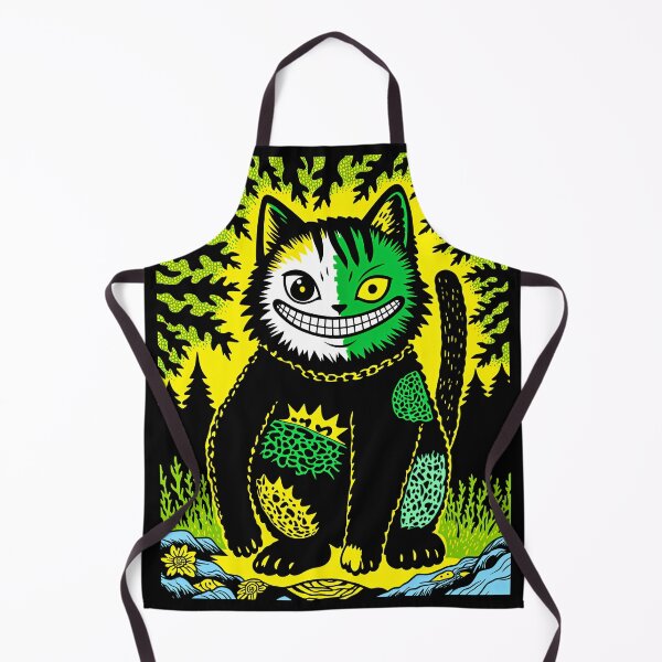 Aperçu de l'œuvre Chat souriant effrayant avec un large sourire créée et vendue par QQQueen.