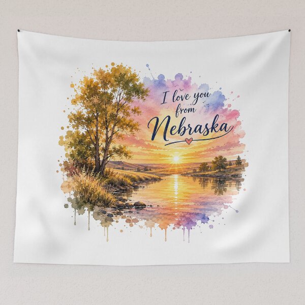 Item preview, Nebraska Heartland Glow: Love at a Prairie Sunrise designed and sold by BlissBlvdShop.