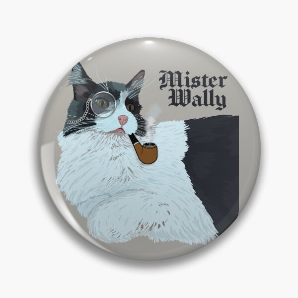 Item preview, Mister Wally Gentleman Cat with Name designed and sold by WillowerStudio.