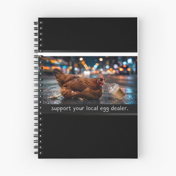 Item preview, Copy of Support Your Local Egg Dealer Funny Chicken Drinking Coffee designed and sold by w66aboo.