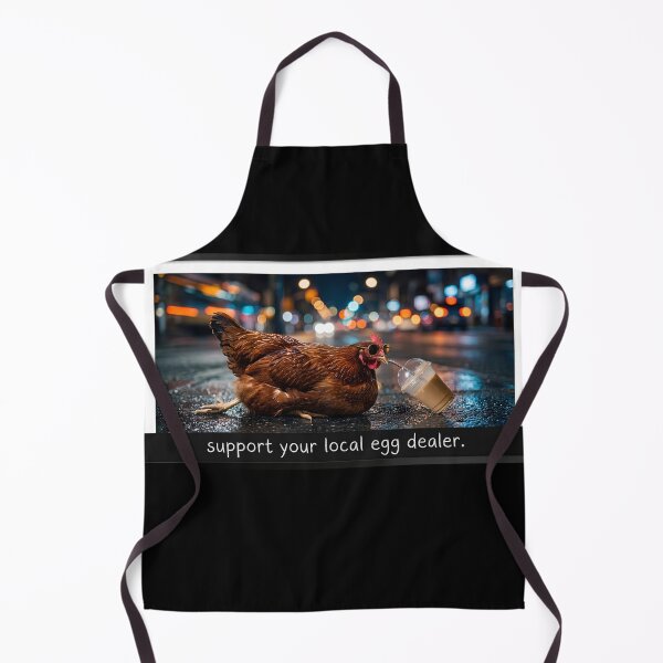 Item preview, Copy of Support Your Local Egg Dealer Funny Chicken Drinking Coffee designed and sold by w66aboo.