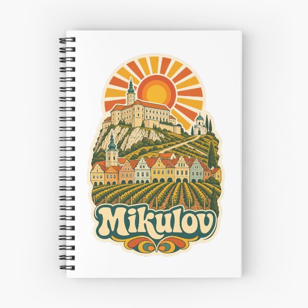 Item preview, Mikulov Czechia Travel Souvenir - Retro Illustration designed and sold by VisualArtsOasis.