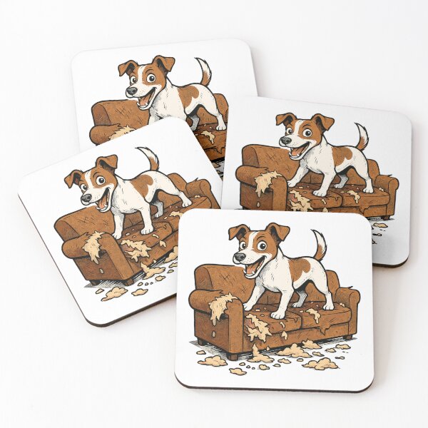 Item preview, Jack Russell Terrier Chaos Torn Sofa designed and sold by Pineapple-Tree.