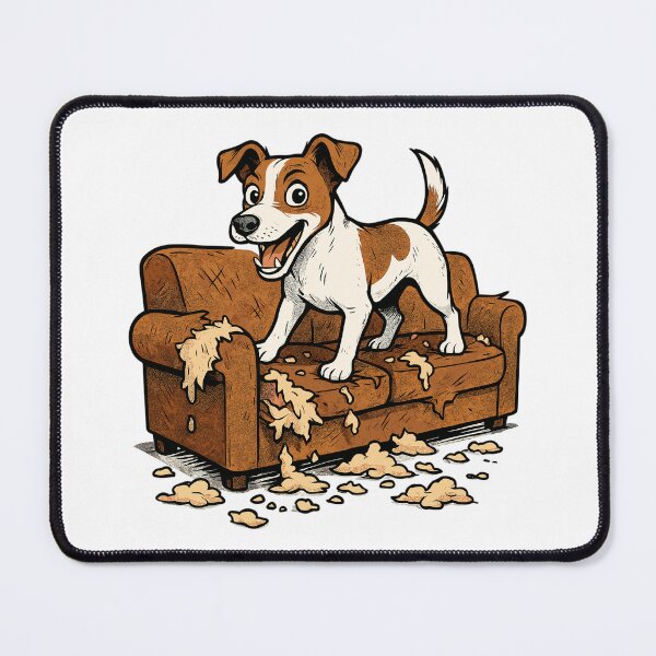 Item preview, Jack Russell Terrier Chaos Torn Sofa designed and sold by Pineapple-Tree.