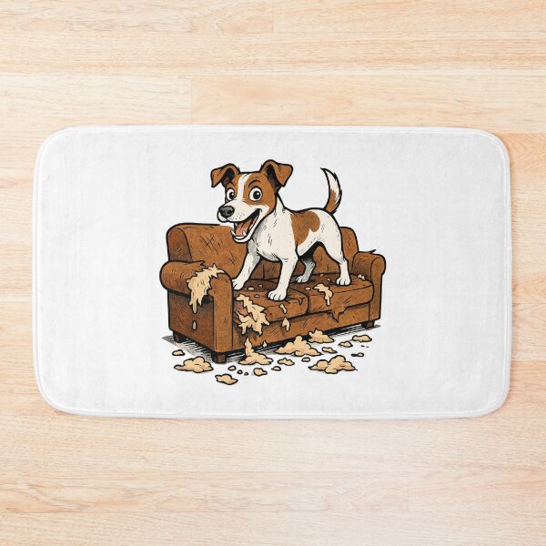 Item preview, Jack Russell Terrier Chaos Torn Sofa designed and sold by Pineapple-Tree.