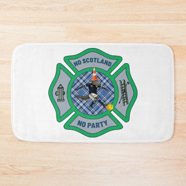Item preview, NO SCOTLAND NO PARTY - Tartan Army Miami Fire Rescue Traffic Cone Alligator Maltese Cross designed and sold by FireEMSDesigns.