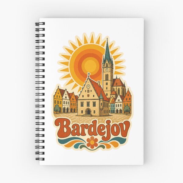 Item preview, Bardejov Slovakia Travel Souvenir - Retro Illustration designed and sold by VisualArtsOasis.