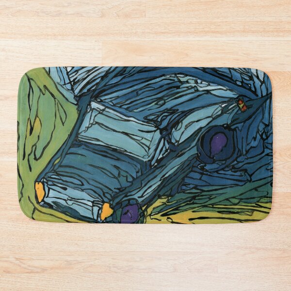 Item preview, Midnight Cruiser – Expressive Blue Car Art designed and sold by Dwaalhaas.com.