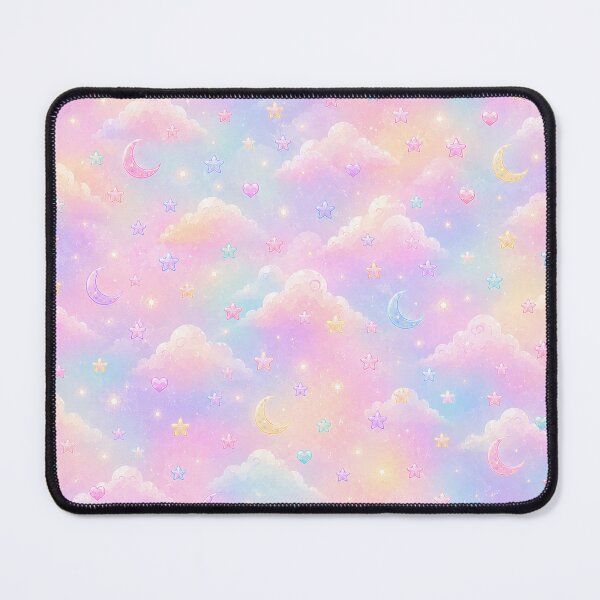 Item preview, Pastel Fantasy Sky – Cute Clouds, Moons & Stars for Kids designed and sold by HO•Designs.