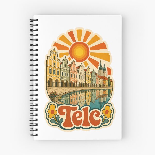 Item preview, Telc Czechia Travel Souvenir - Retro Illustration designed and sold by VisualArtsOasis.
