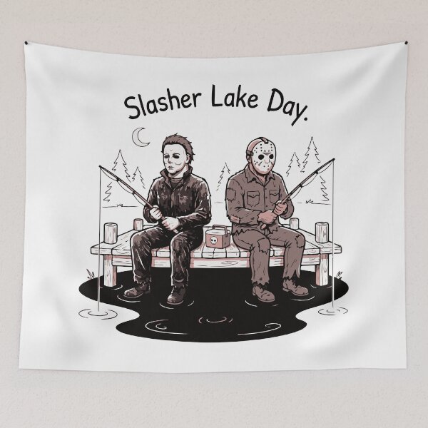 Item preview, Horror Movie Monsters Fishing atau Camp Crystal Lake Fishing Buddies designed and sold by Brexmore3.
