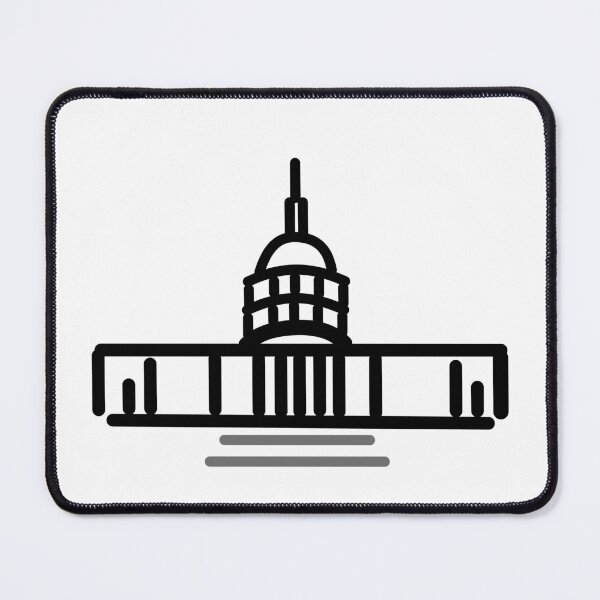 Item preview, United States Capitol Building - Minimalist US Government Line Art designed and sold by darkskinbender.