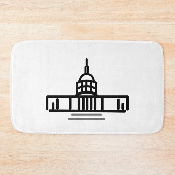 Item preview, United States Capitol Building - Minimalist US Government Line Art designed and sold by darkskinbender.