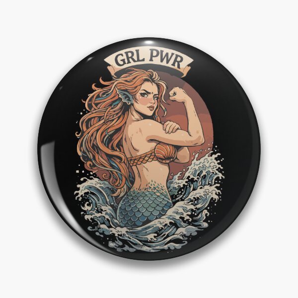 Item preview, Mermaid GRL PWR – Strong mermaid with muscles designed and sold by Pineapple-Tree.
