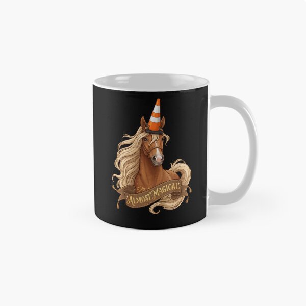 Item preview, Almost Magical Funny Horse Traffic Cone Unicorn designed and sold by w66aboo.
