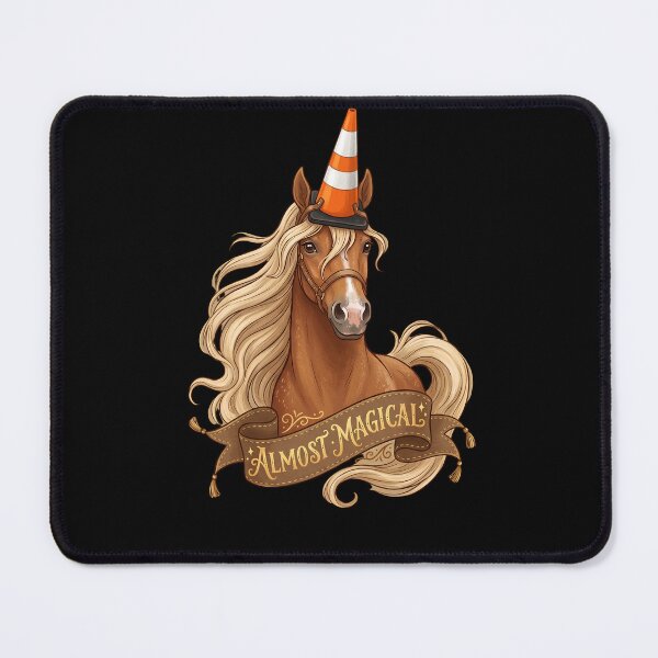 Item preview, Almost Magical Funny Horse Traffic Cone Unicorn designed and sold by w66aboo.