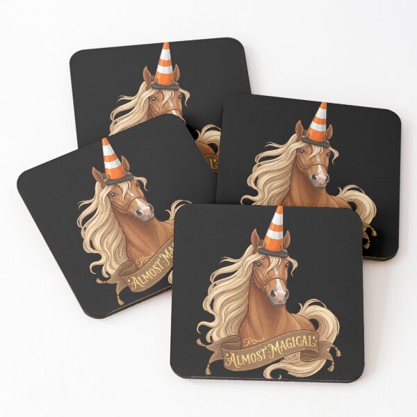 Item preview, Almost Magical Funny Horse Traffic Cone Unicorn designed and sold by w66aboo.