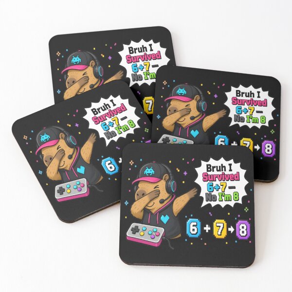 Item preview, Bruh I Survived 6 Plus 7 Now I Am 8 Gamer Art designed and sold by DailySparks.