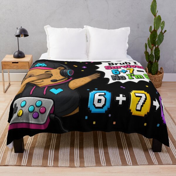 Item preview, Bruh I Survived 6 Plus 7 Now I Am 8 Gamer Art designed and sold by DailySparks.