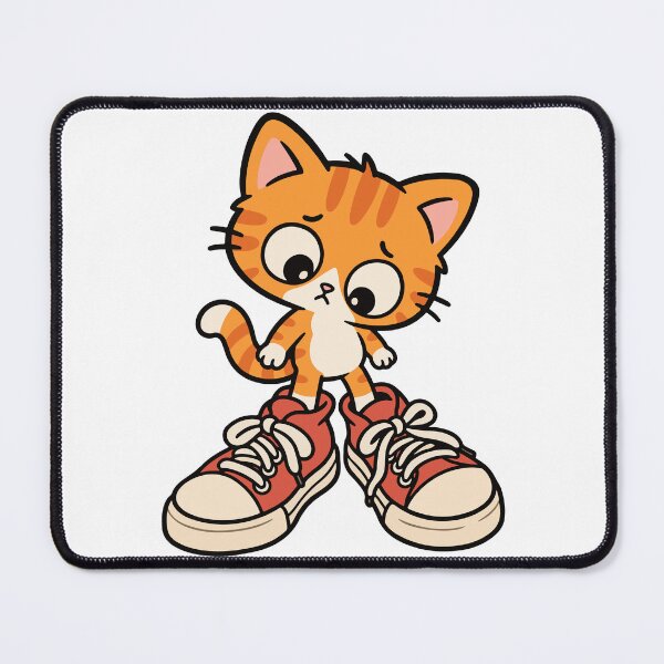 Item preview, Orange Cat in Oversized Sneakers – Cute Streetwear Cat designed and sold by MewMade.