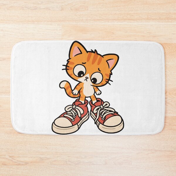 Item preview, Orange Cat in Oversized Sneakers – Cute Streetwear Cat designed and sold by MewMade.
