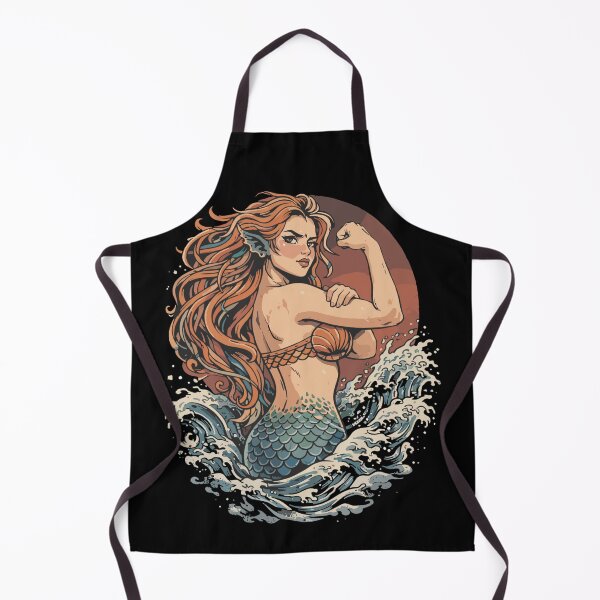 Item preview, Strong mermaid – mermaid shows off her muscles designed and sold by Pineapple-Tree.